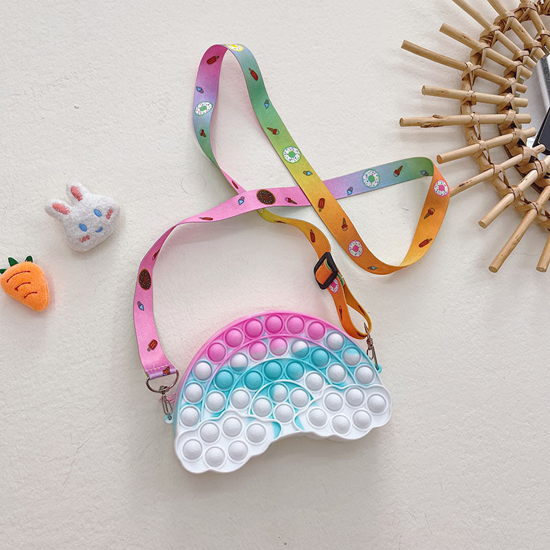 Wholesale Silicone Cloud Kids Shoulder Bag