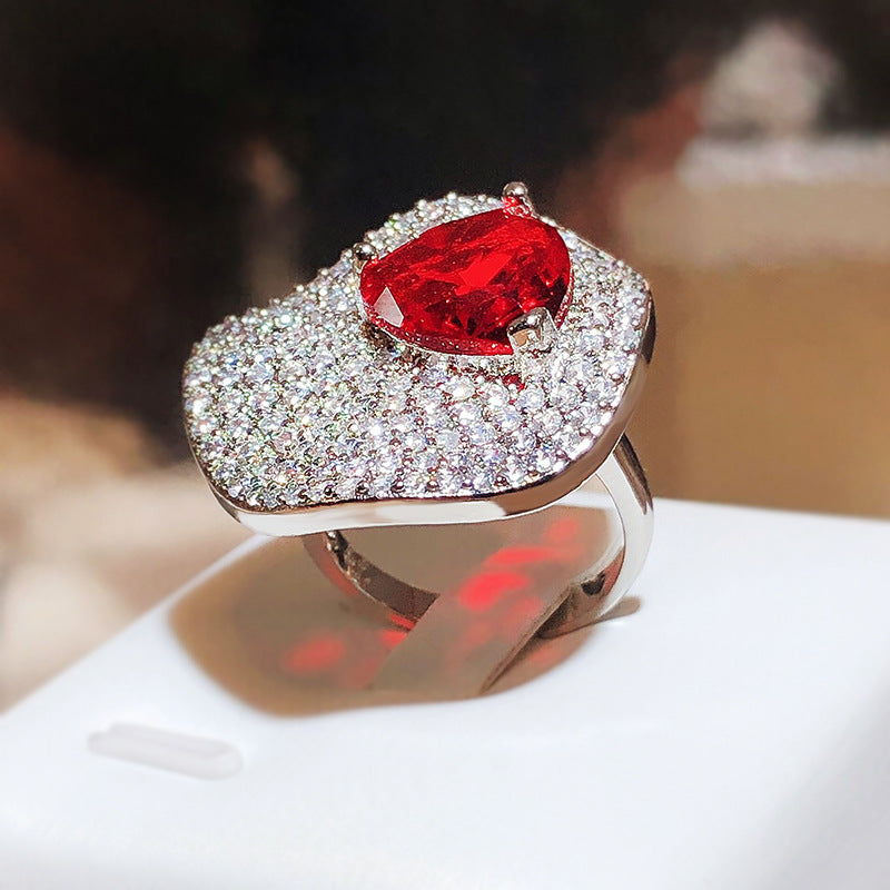 Wholesale Copper Love Zircon Rings