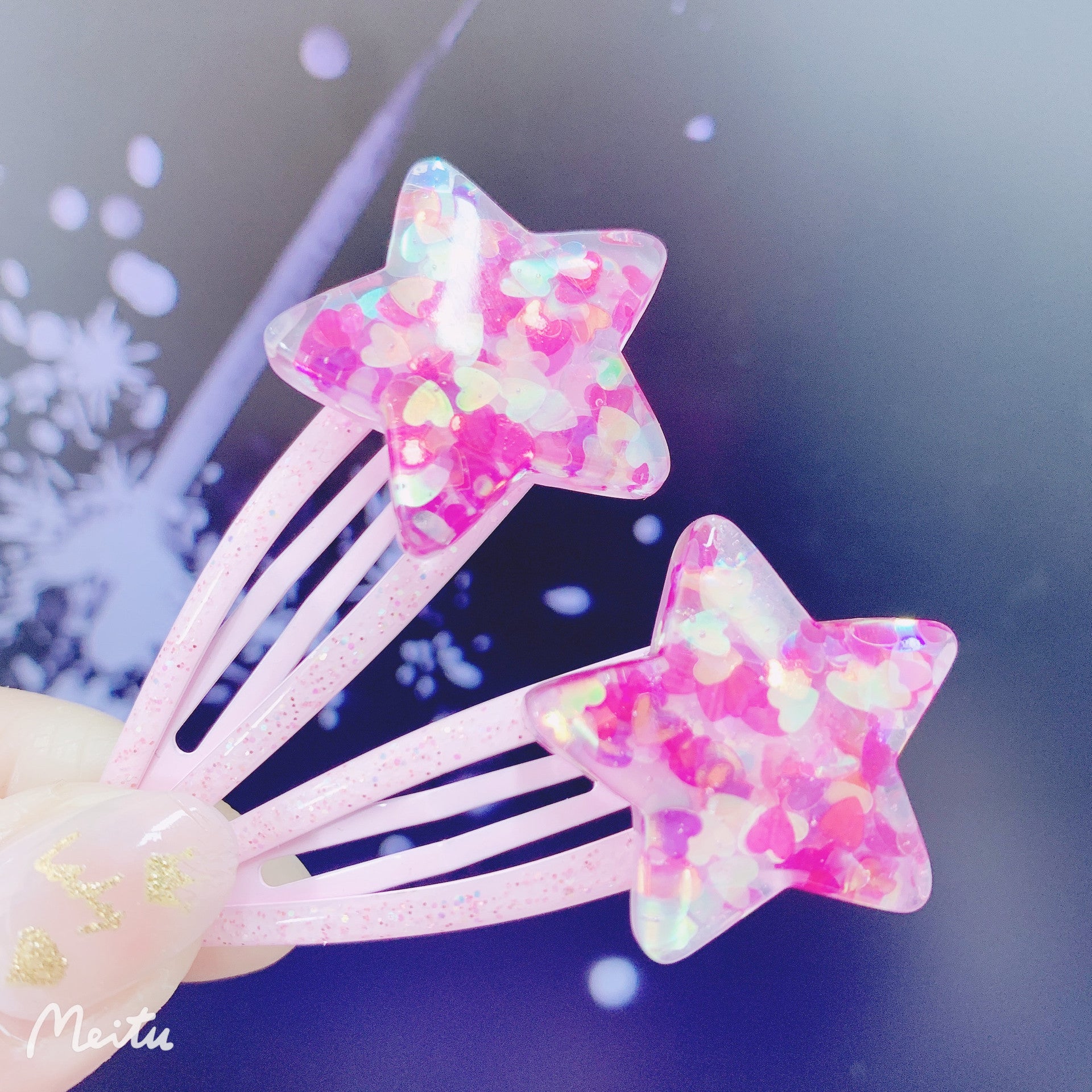 Wholesale 5cm Sequin Hair Clip Kids Gift Set