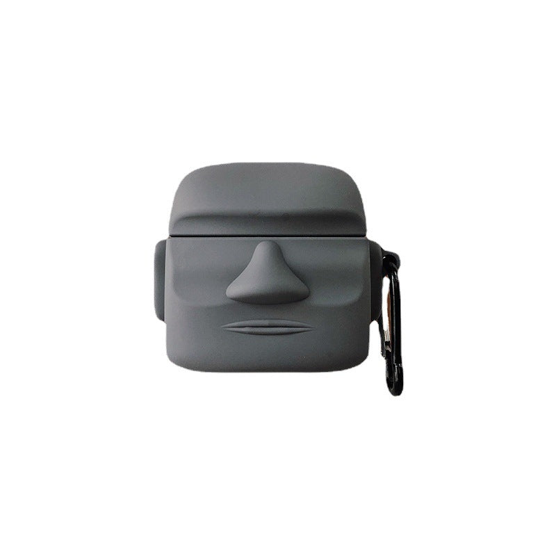 Wholesale Silicone Easter Stone Statue Bluetooth Earphone Case