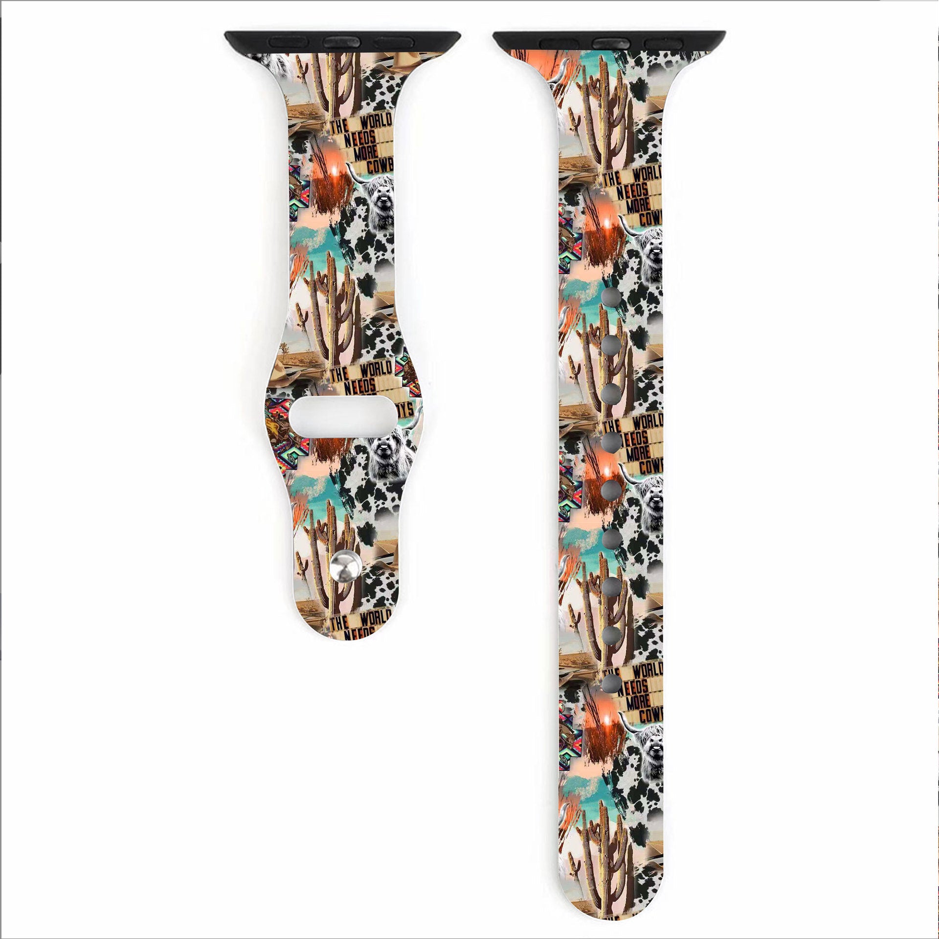 Wholesale Silicone Aztec Printed Watch Strap