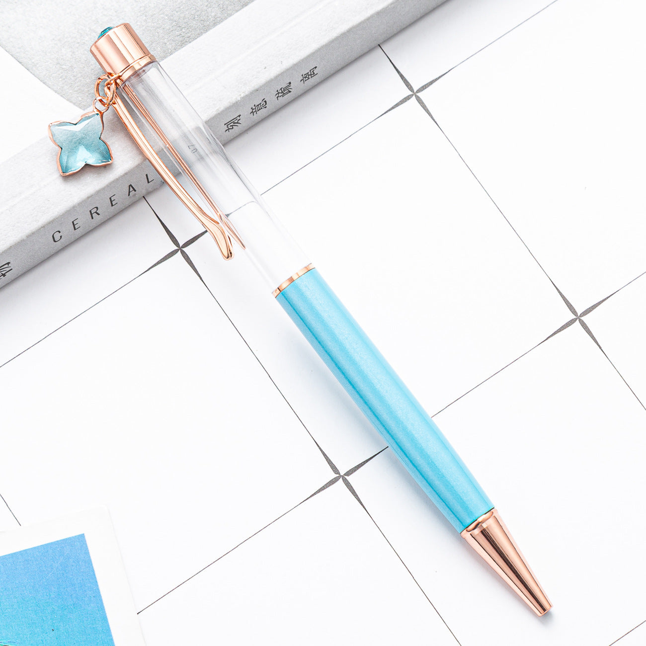 Wholesale DIY Empty Four-leaf Clover Metal Ballpoint Pen