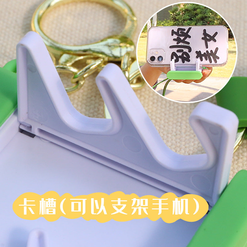 Wholesale Silicone Avocado Phone Holder Mirror Creative Keychain