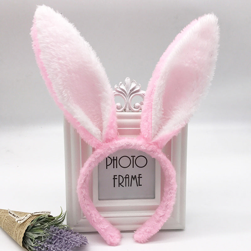 Diadema De Orejas De Conejito De Peluche De Pascua al por mayor