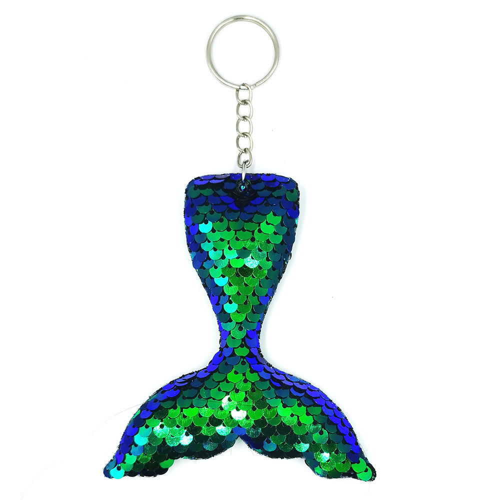 Wholesale PET Sequin Mermaid Tail Keychain