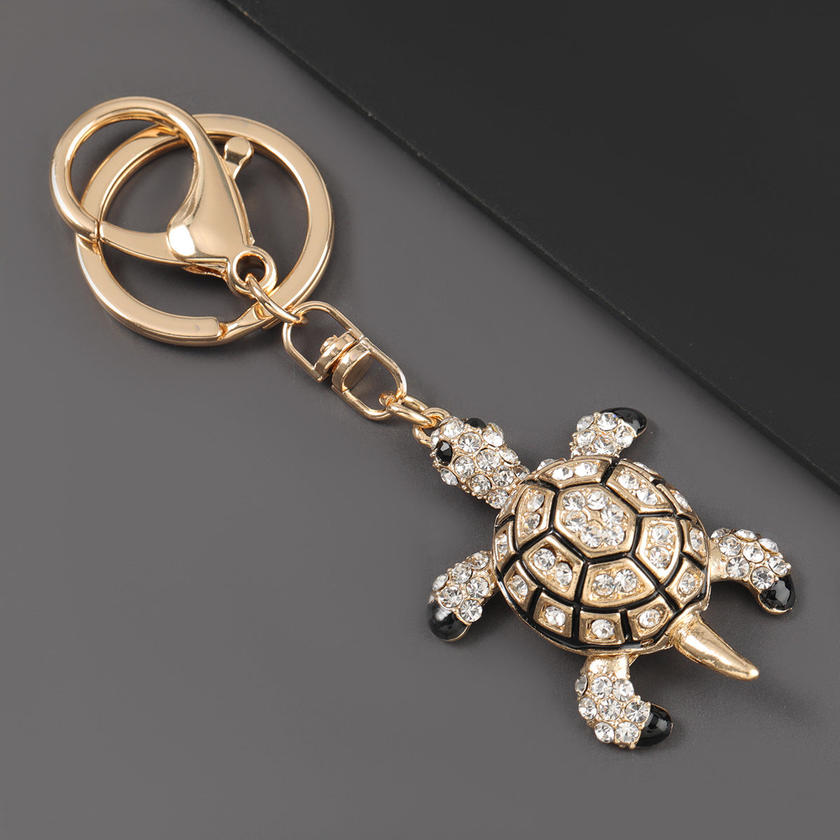 Wholesale Alloy Diamond Turtle Keychain