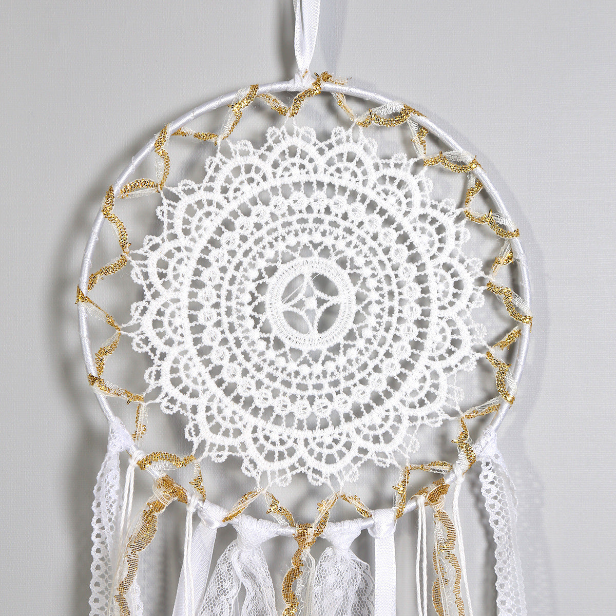 Wholesale Golden Feather Lace Home Dream Catcher