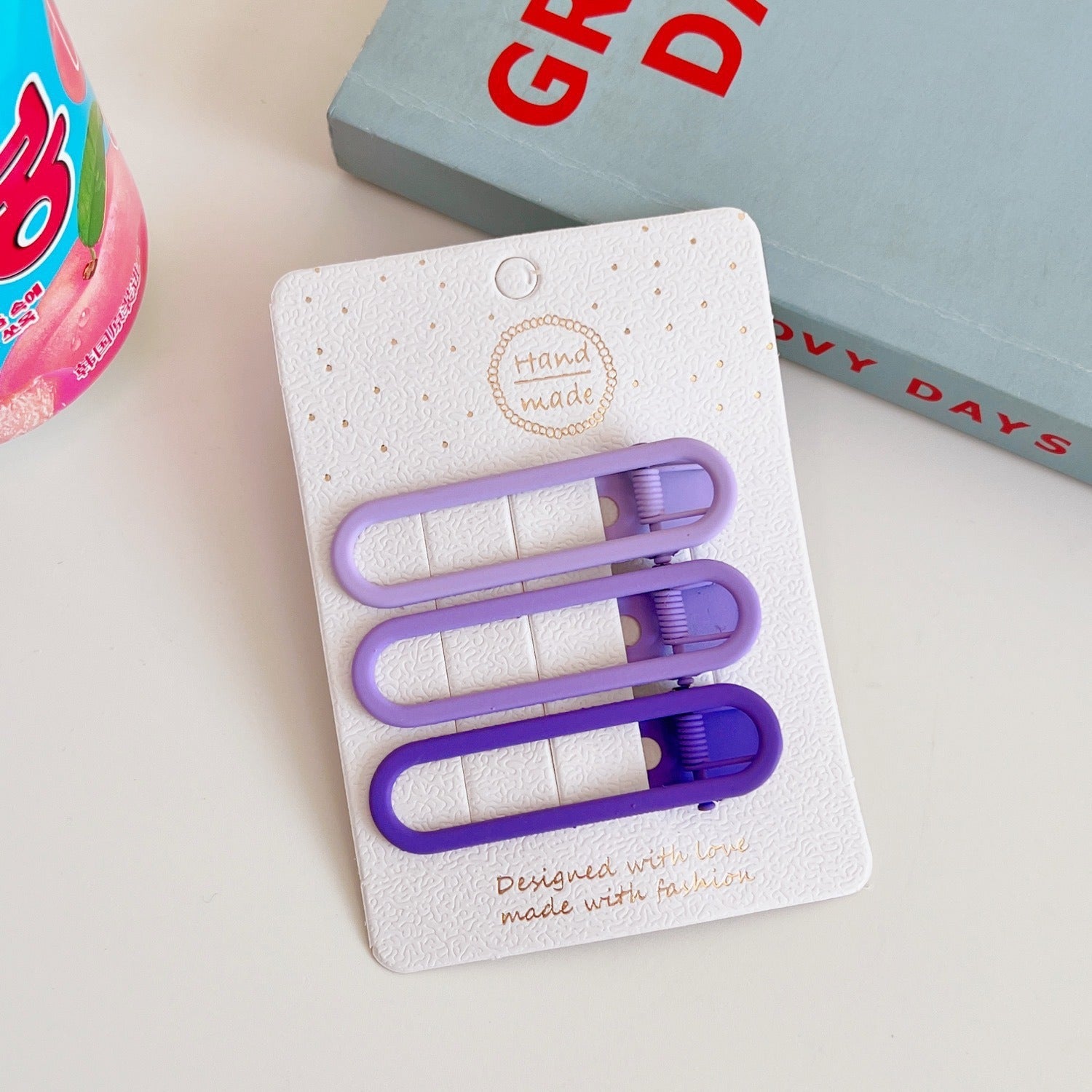 Pinzas Para El Cabello De Metal Lateral De Color Caramelo al por mayor