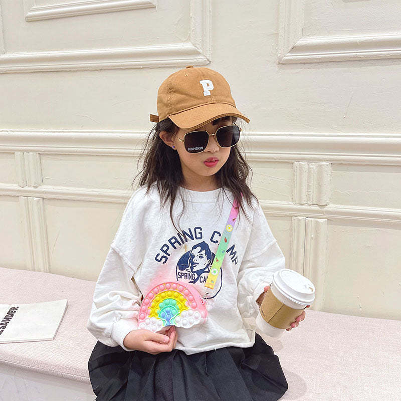 Wholesale Silicone Cloud Kids Shoulder Bag