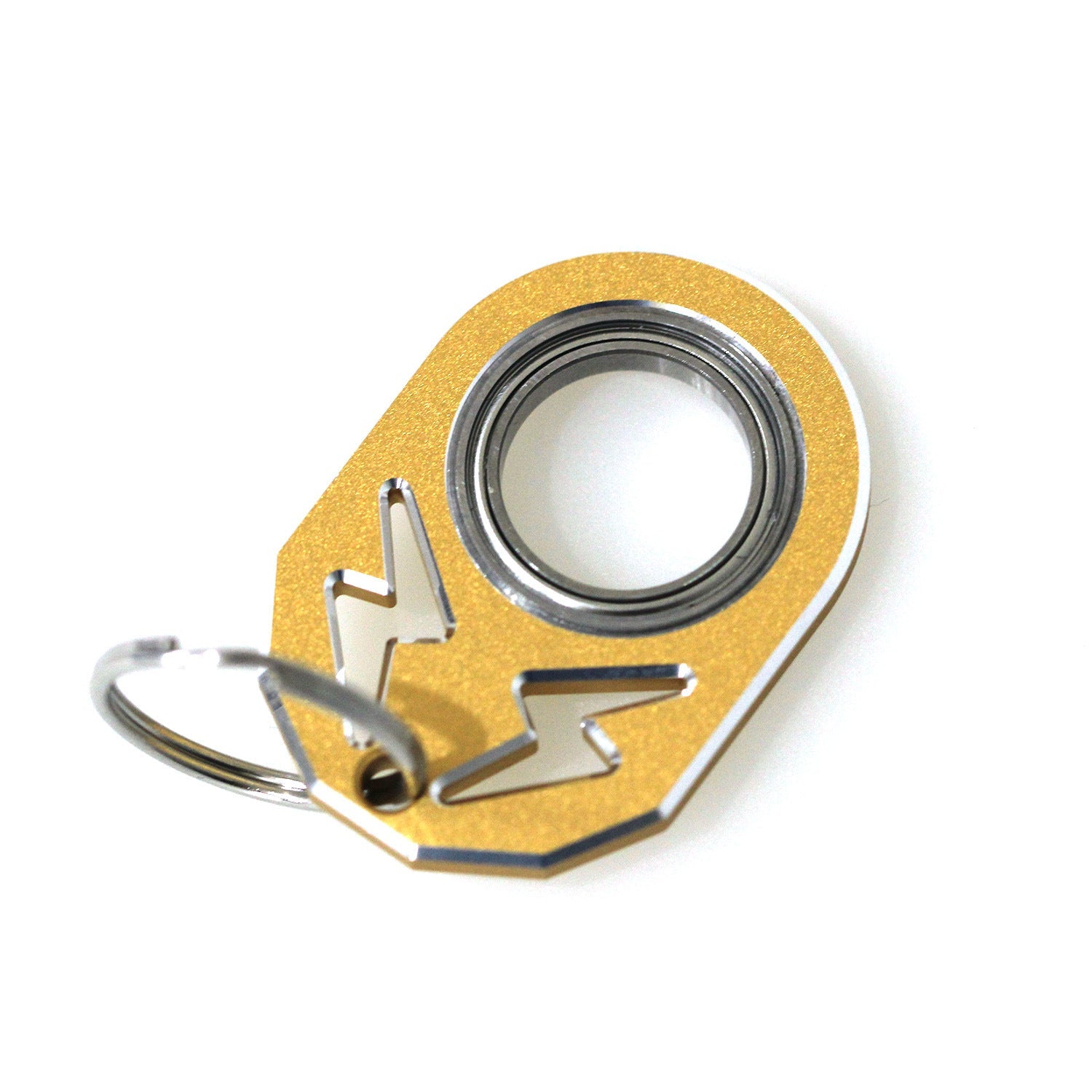 Wholesale Aluminum Alloy Unzip Rotary Keychain Spinners