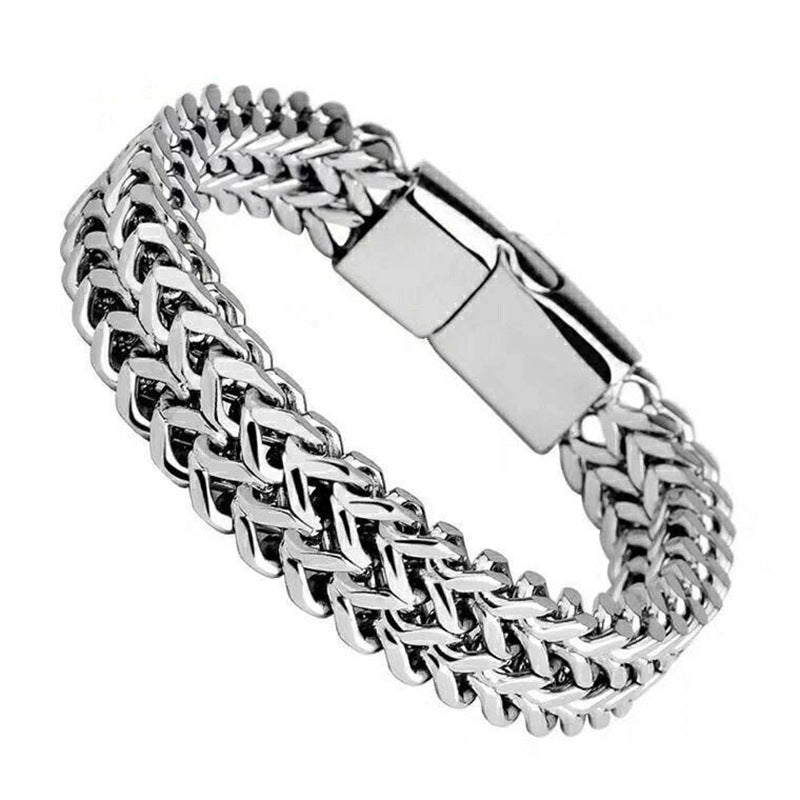 Wholesale Double Wall Stainless Steel Men's Bracelet