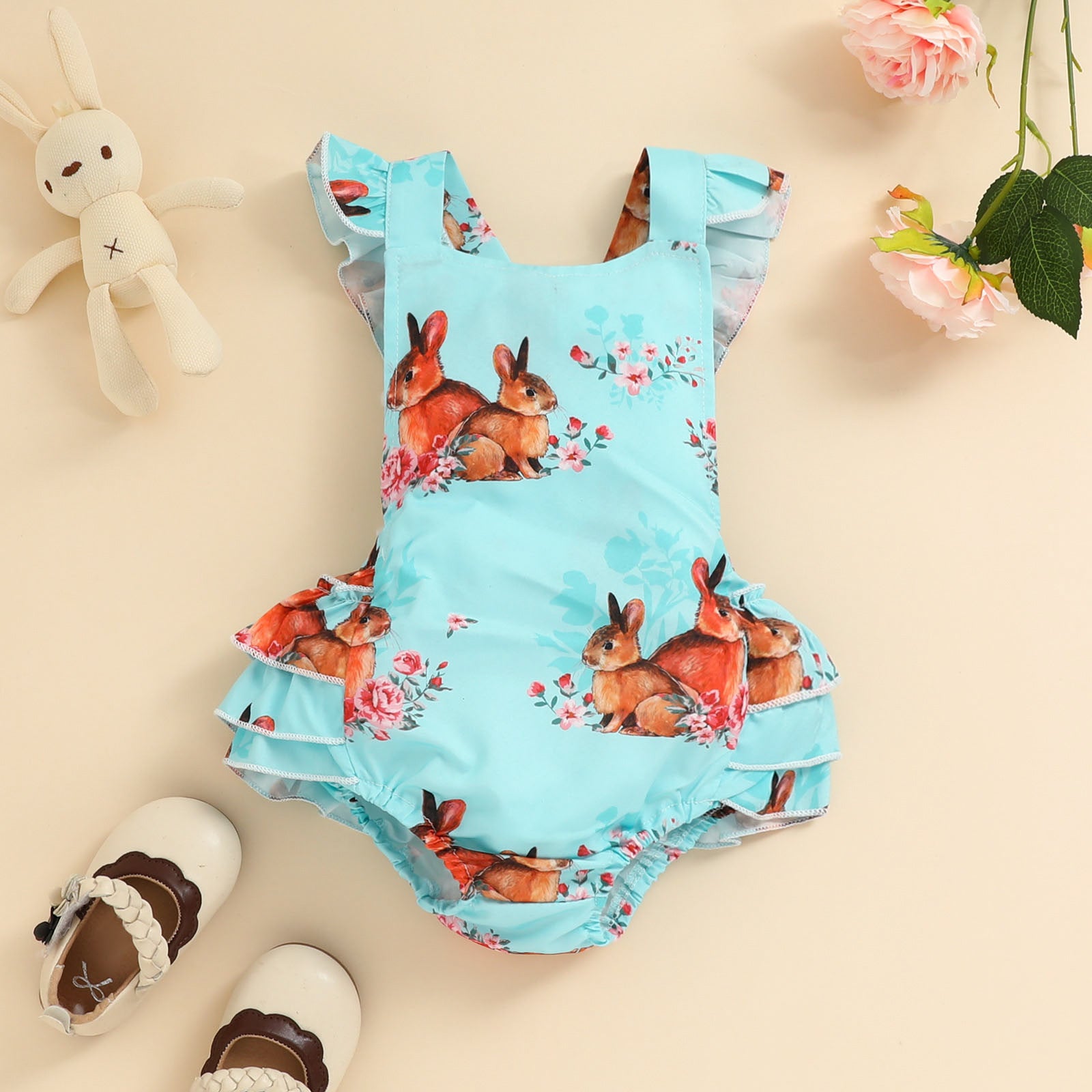 Wholesale Easter Children Clothes Woven Baby Clothes