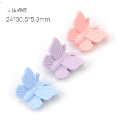 Cuentas de silicona de mariposa de 100 piezas al por mayor de 100 piezas