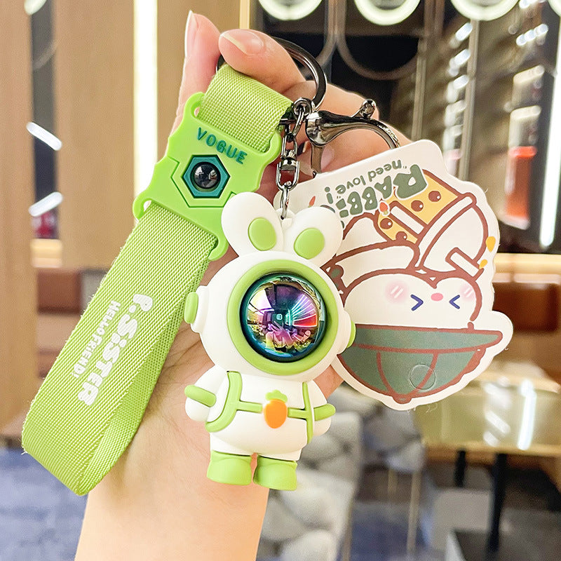Wholesale Silicone Cartoon Astronaut Creative Keychain