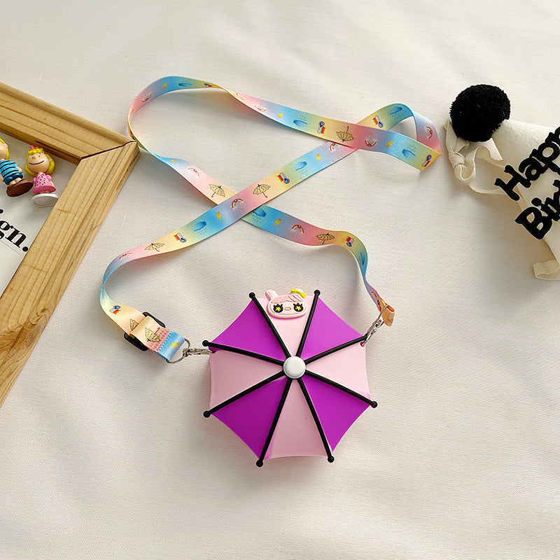 Wholesale Silicone Cute Umbrella Kids Shoulder Bag