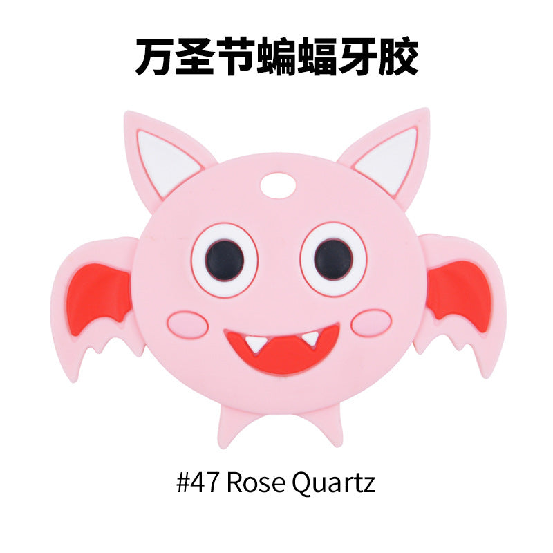 Cuentas de silicona de bate de dibujos animados de 20 piezas al por mayor