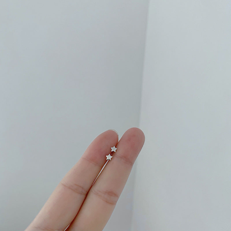 Conjunto De Aretes De Cobre De Corazón Plateado Plata al por mayor