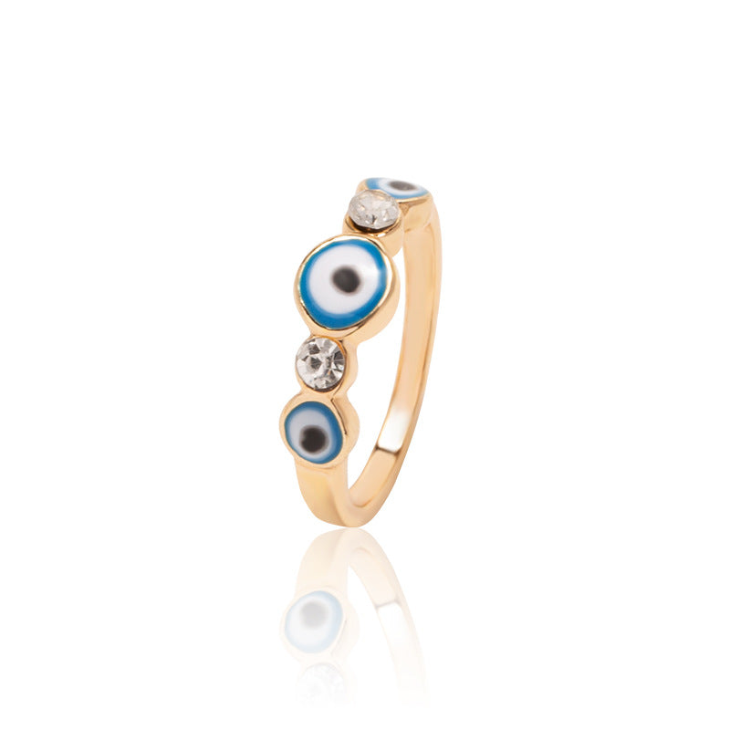Wholesale Demon Eye Gold Plated Alloy Rings