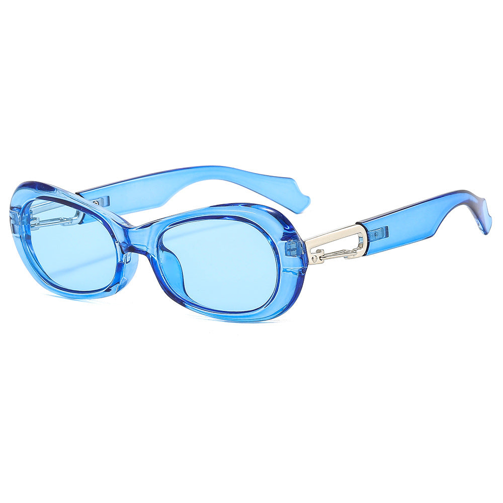 Wholesale Flow Oval Frame PC Sunglasses