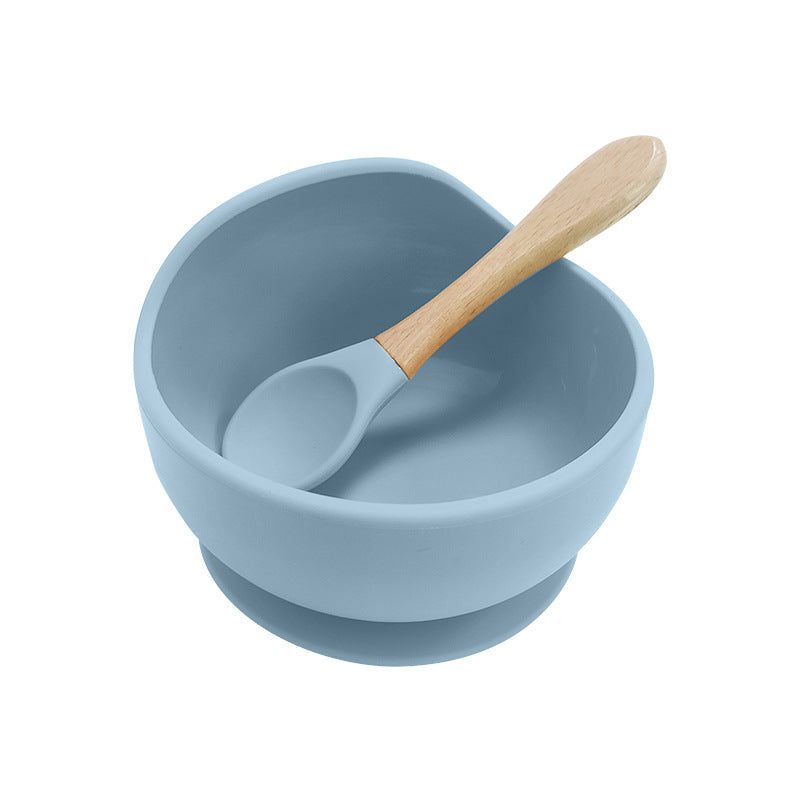 Wholesale Baby Bowl Spoon Set Baby Supplies Silicone