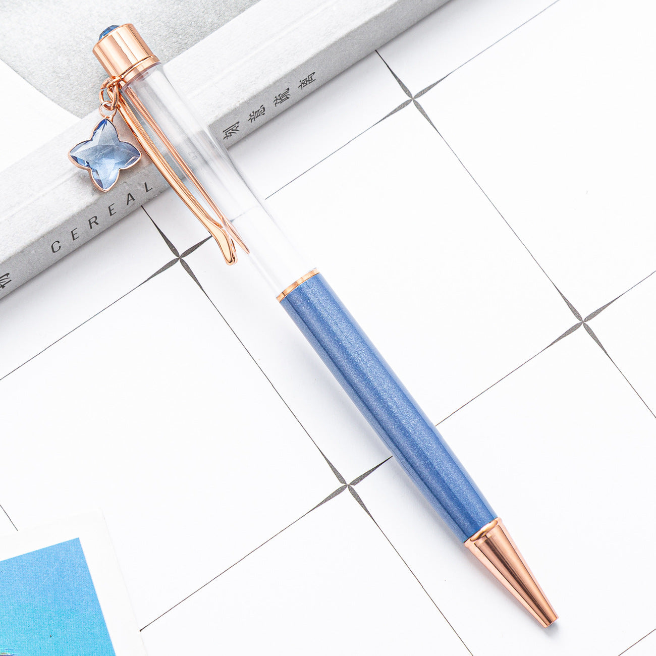 Wholesale DIY Empty Four-leaf Clover Metal Ballpoint Pen