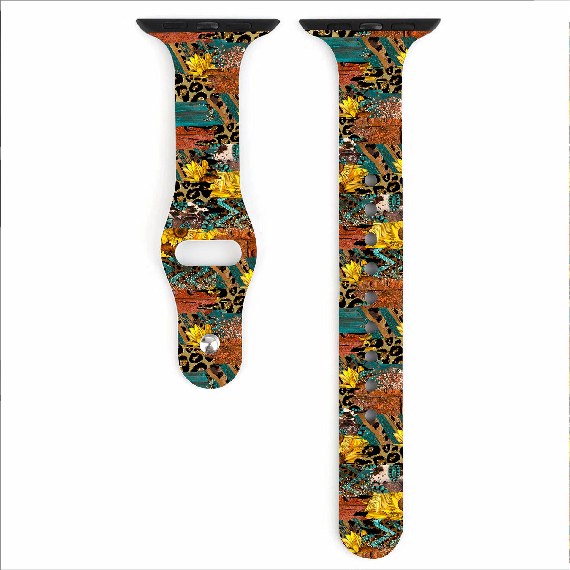 Wholesale Silicone Aztec Printed Watch Strap
