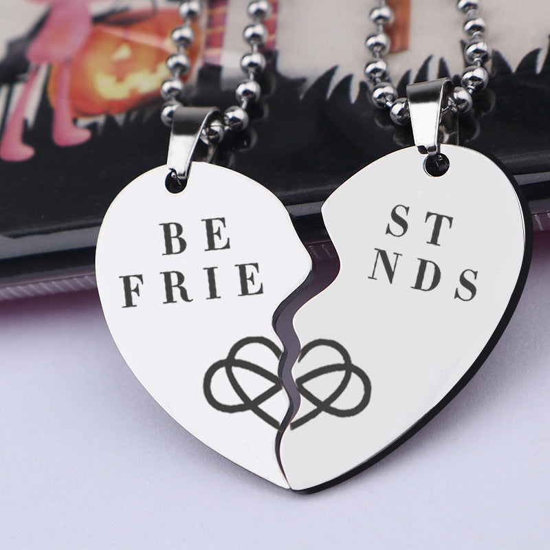 Wholesale Stainless Steel Heart Shape Mosaic Creative Keychain