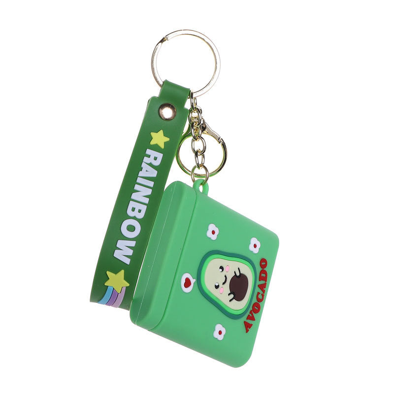 Wholesale Silicone Avocado Phone Holder Mirror Creative Keychain