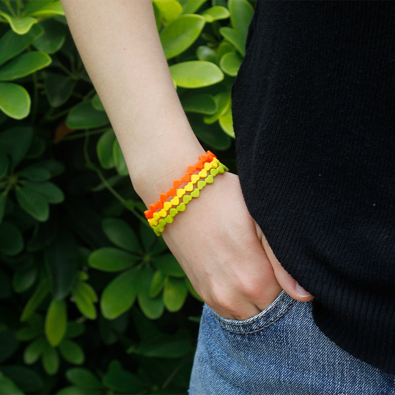 Wholesale Love Small Parent-child Set Silicone Bracelet