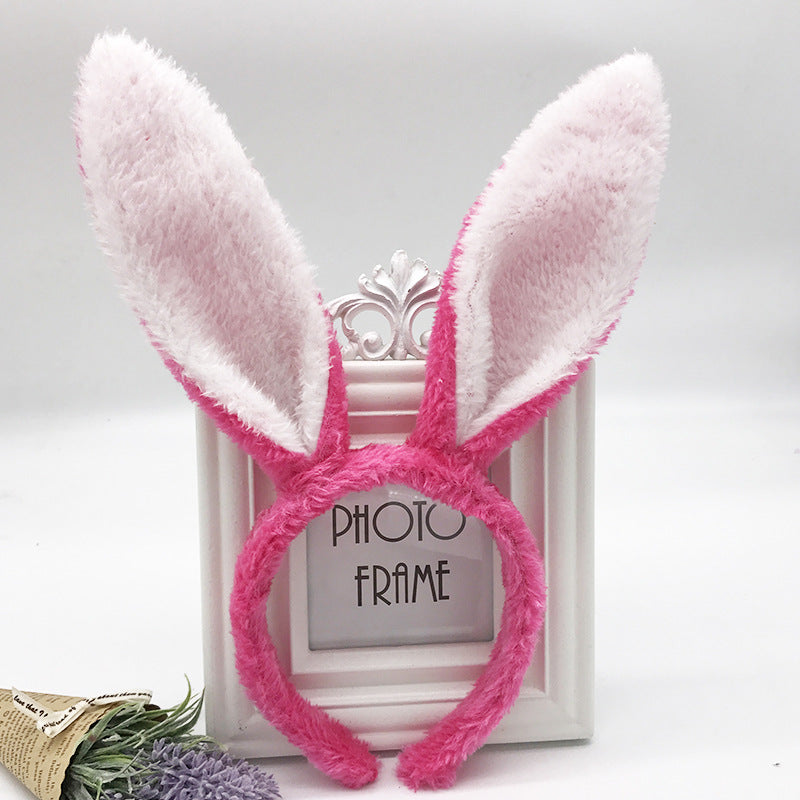 Diadema De Orejas De Conejito De Peluche De Pascua al por mayor