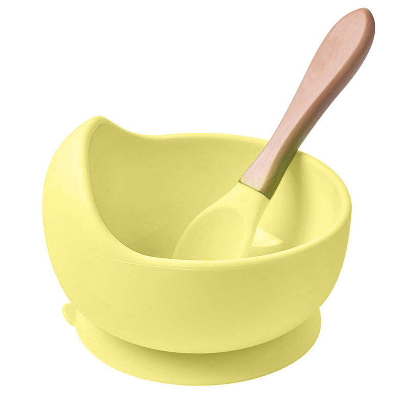 Wholesale Baby Bowl Spoon Set Baby Supplies Silicone