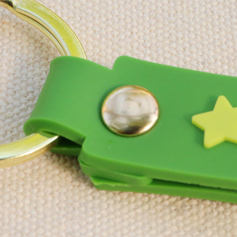 Wholesale Silicone Avocado Phone Holder Mirror Creative Keychain