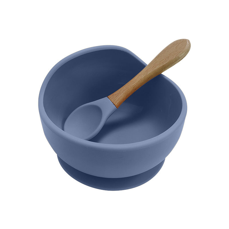 Wholesale Baby Bowl Spoon Set Baby Supplies Silicone