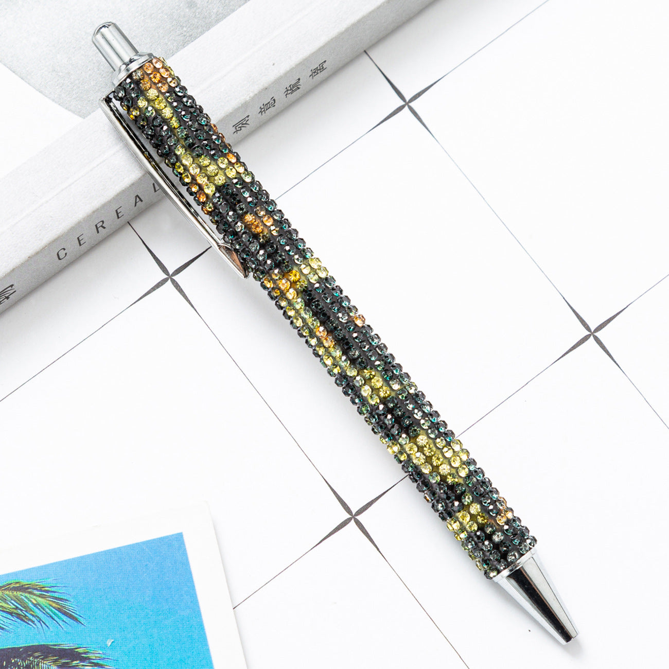 Wholesale Metal Leopard Diamond Ballpoint Pen