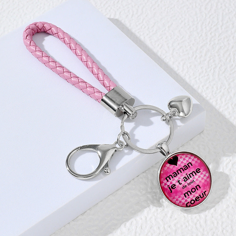 Wholesale Metal Crafts Mother's Day Keychain