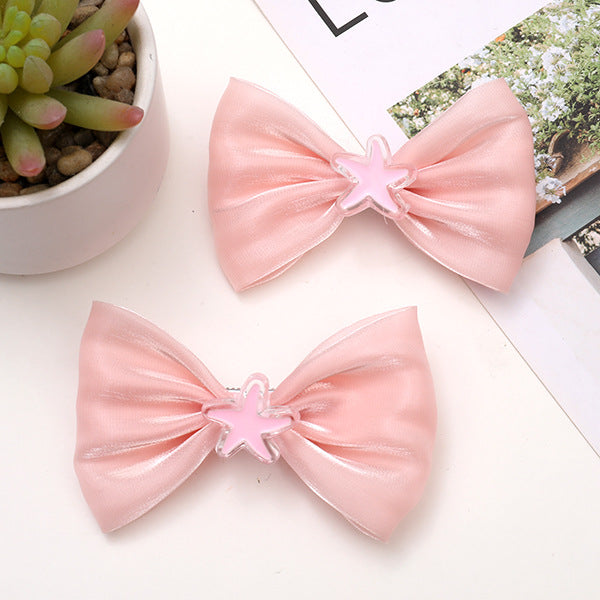 Wholesale Children's Mesh Bow Hair Clips