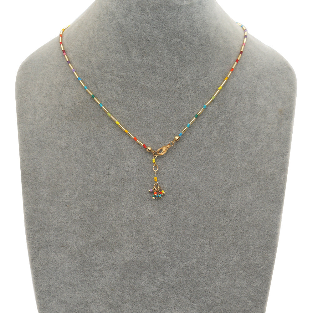 Wholesale Rainbow Twist Pendant Necklaces