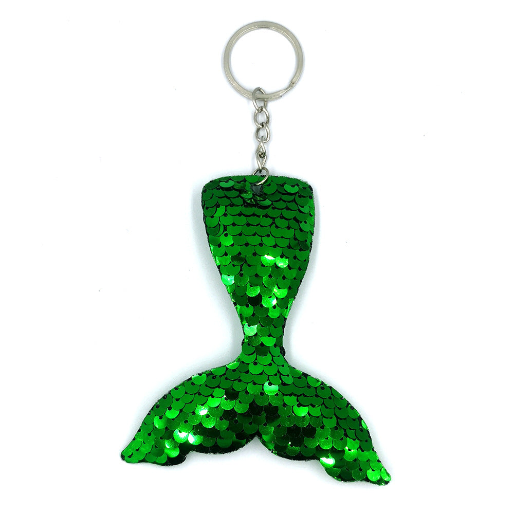 Wholesale PET Sequin Mermaid Tail Keychain