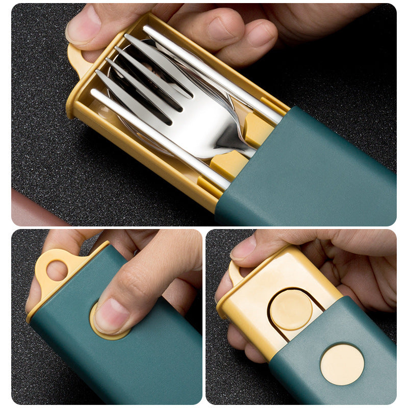 Wholesale Stainless Steel Spoon Fork Chopsticks Three Piece Set