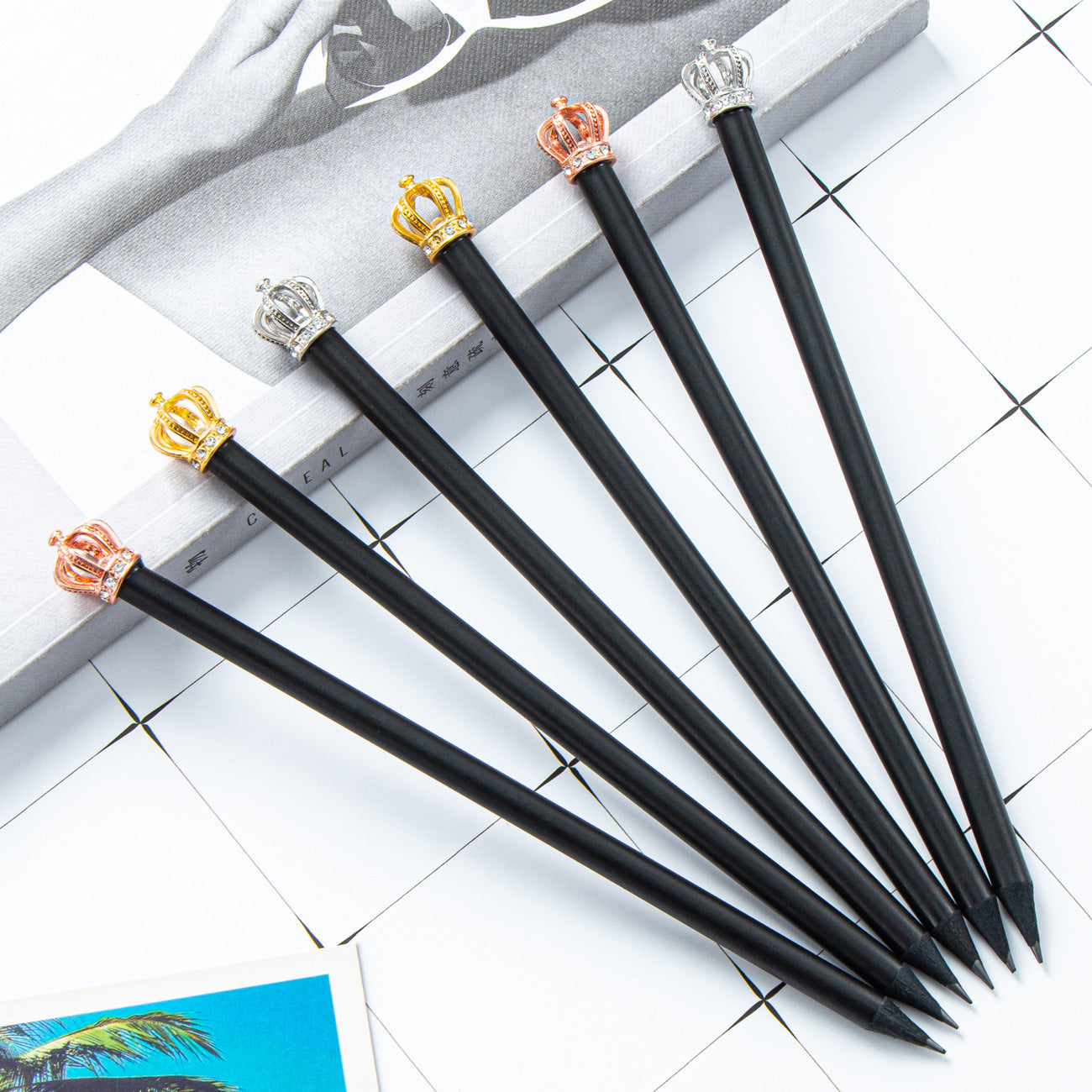 Wholesale Cartoon Crown Wooden Pencil