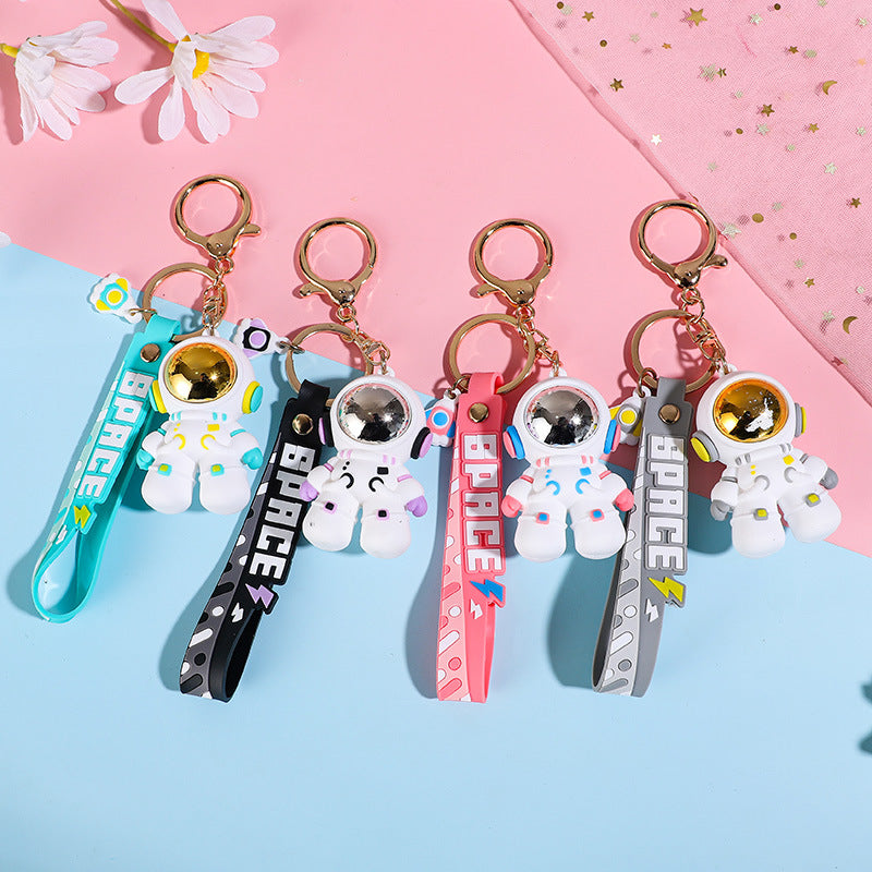 Wholesale Silicone Cartoon Cool Mask Astronaut Creative Keychain