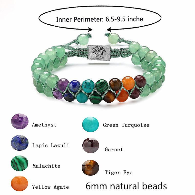 Wholesale Bohemian Tree of Life Agate Beaded Bracelet