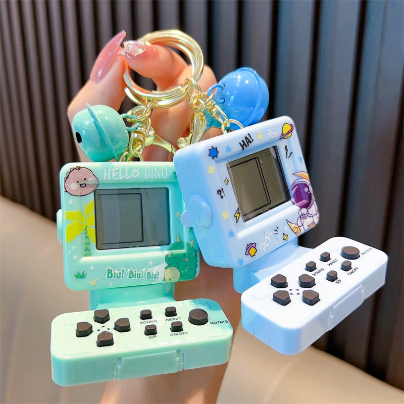 Wholesale Plastic Italy Mini Pocket Computer Electronic Game Console Keychain