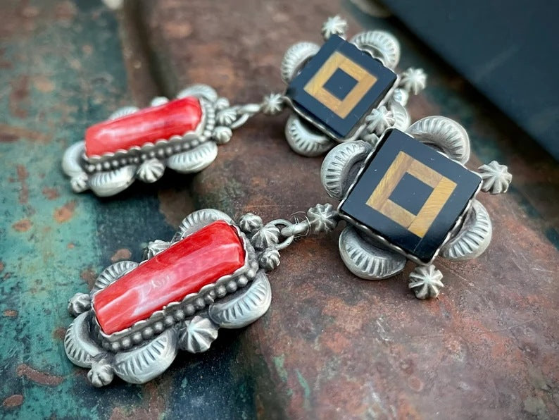 Wholesale vintage Tibetan ethnic style alloy Earrings