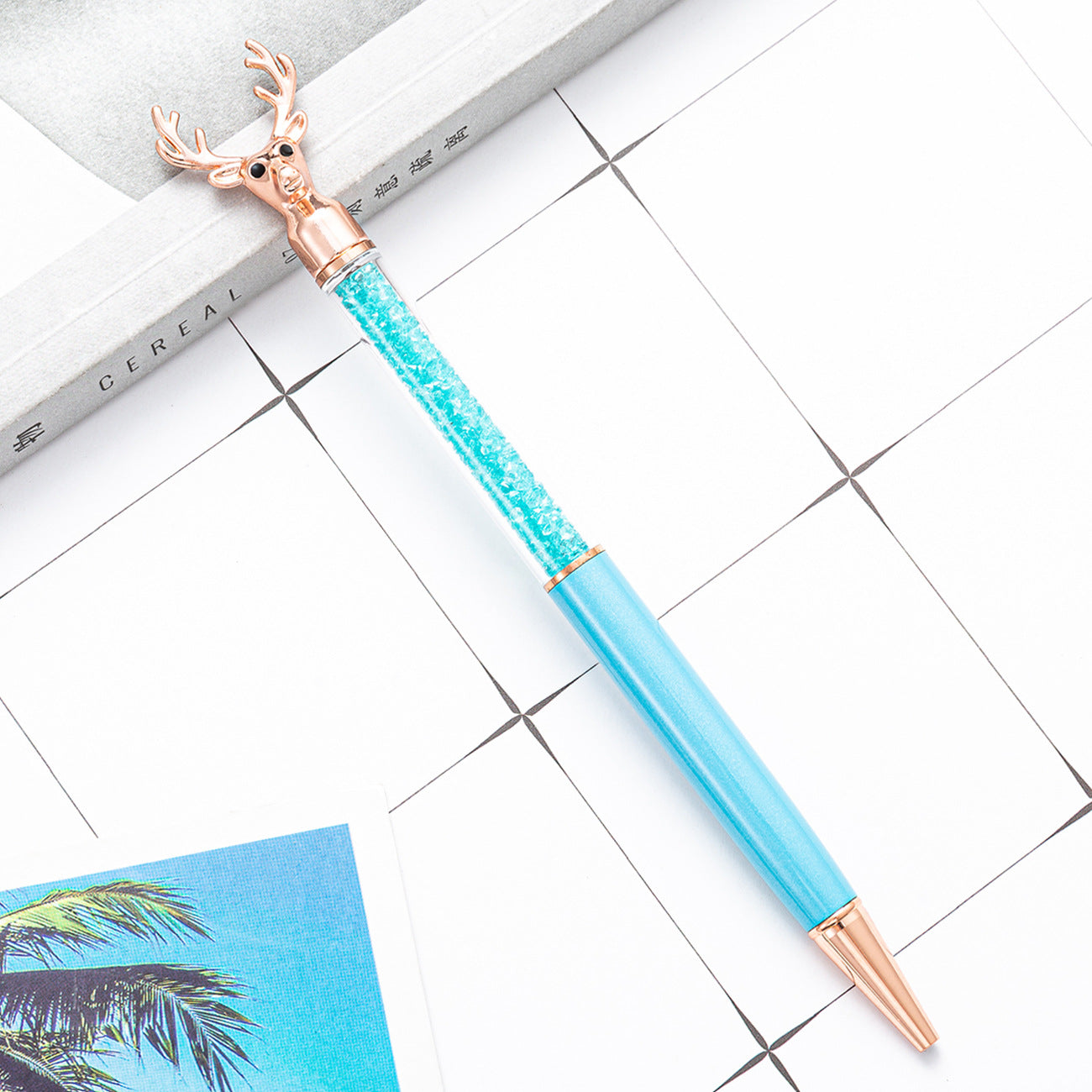 Wholesale Metal Reindeer Rhinestone Ballpoint Pen
