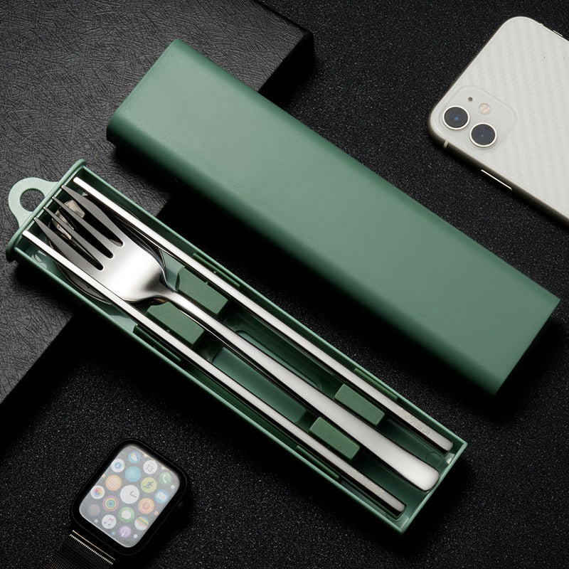 Wholesale Stainless Steel Spoon Fork Chopsticks Three Piece Set