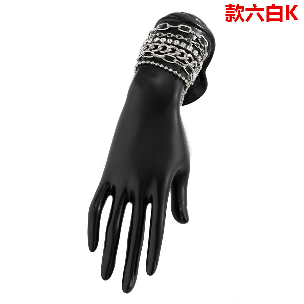 Venta al por mayor Pulsera de aleación de torsión mixta en forma de C lisa