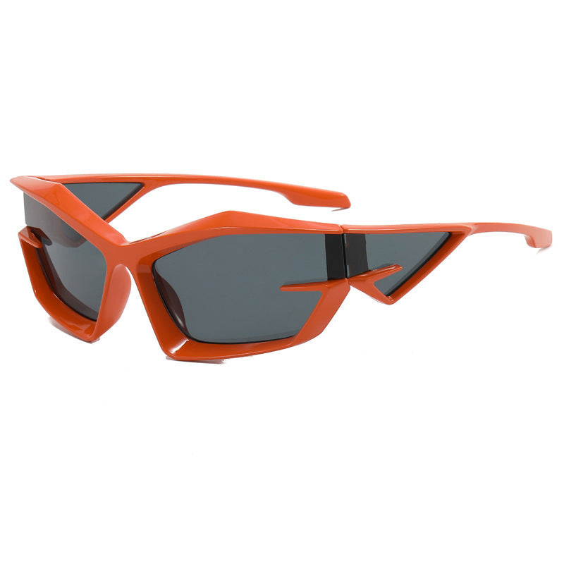 Wholesale PC Cat Eye Gray Tech Sense Sunglasses