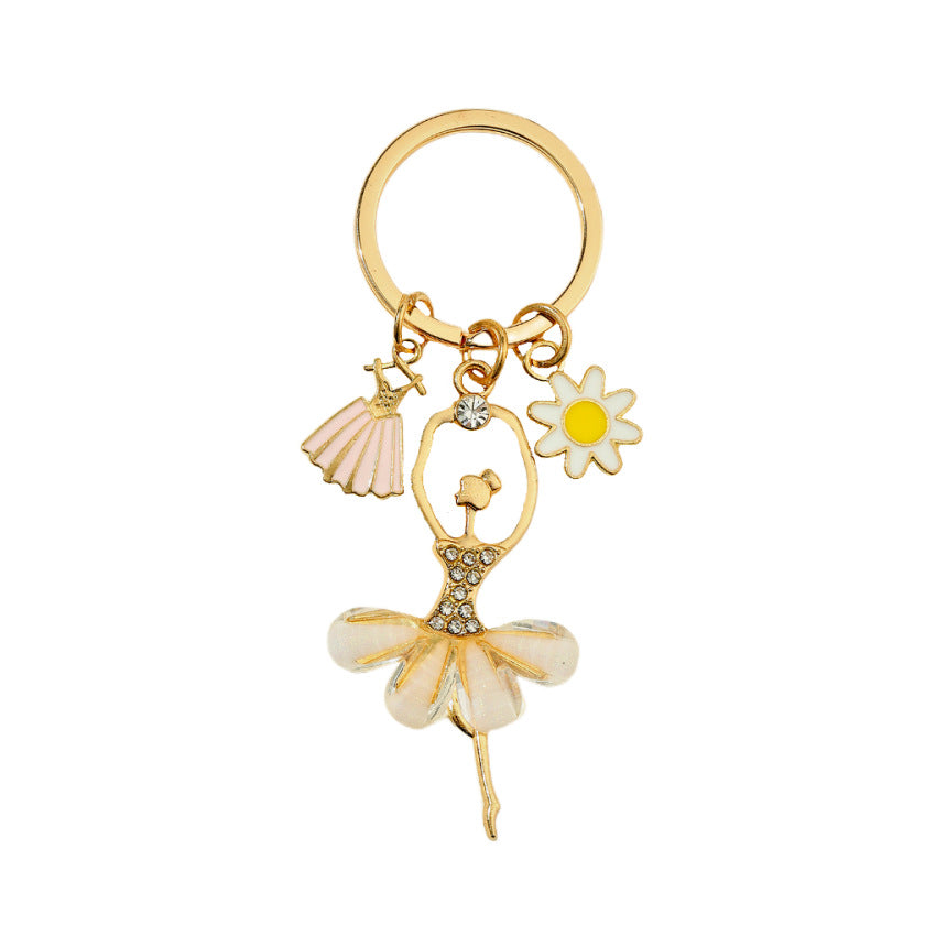 Wholesale Alloy Dancing Girls Alloy Key Chain