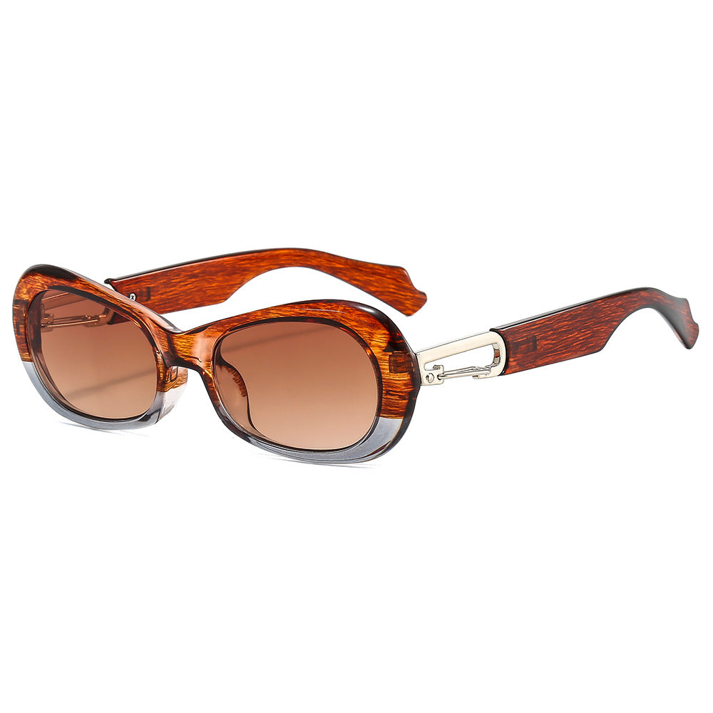 Wholesale Flow Oval Frame PC Sunglasses
